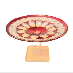 Vintage Westmorland Ruby Glass Candy dish